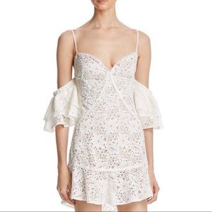 For Love & Lemons White Lace Matador Mini XS